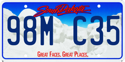SD license plate 98MC35