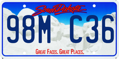 SD license plate 98MC36