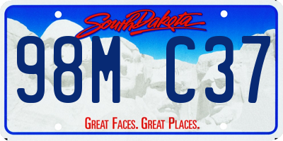SD license plate 98MC37