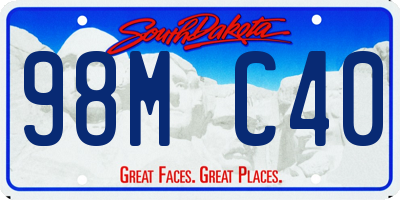 SD license plate 98MC40