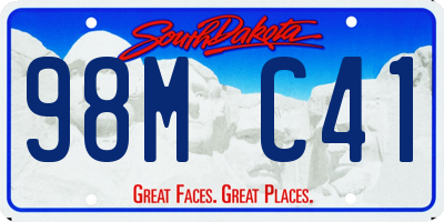 SD license plate 98MC41