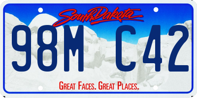 SD license plate 98MC42