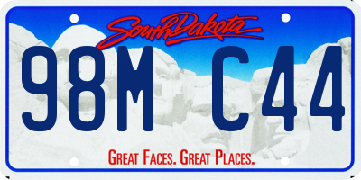 SD license plate 98MC44