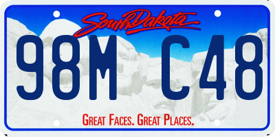 SD license plate 98MC48