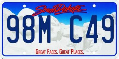 SD license plate 98MC49