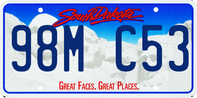 SD license plate 98MC53