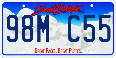 SD license plate 98MC55