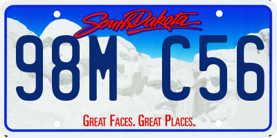 SD license plate 98MC56