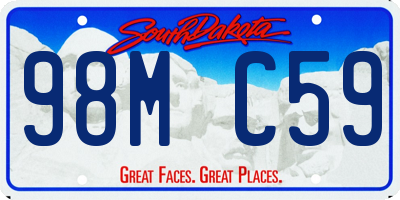 SD license plate 98MC59