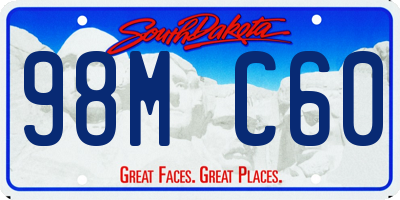 SD license plate 98MC60