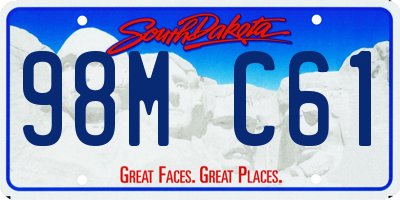 SD license plate 98MC61