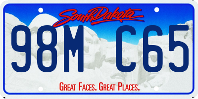 SD license plate 98MC65