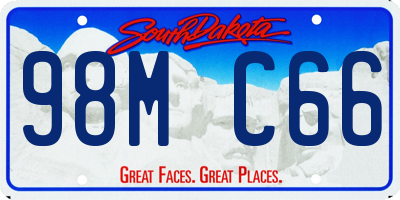 SD license plate 98MC66