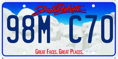 SD license plate 98MC70