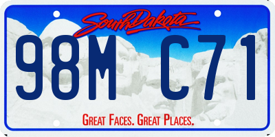 SD license plate 98MC71