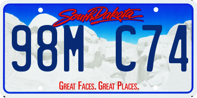 SD license plate 98MC74