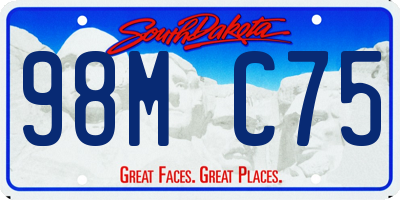 SD license plate 98MC75