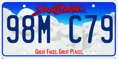 SD license plate 98MC79