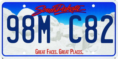 SD license plate 98MC82