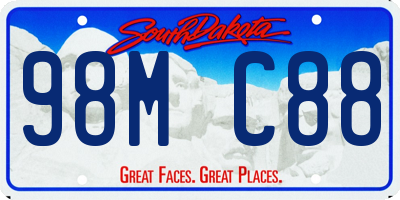 SD license plate 98MC88