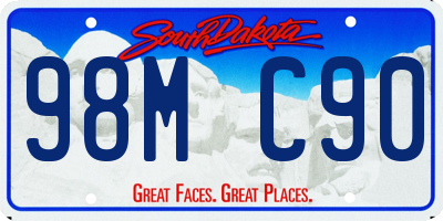 SD license plate 98MC90