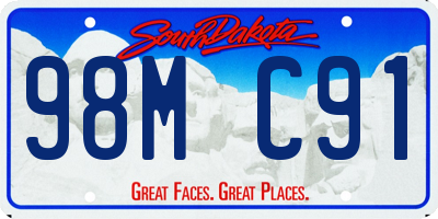 SD license plate 98MC91