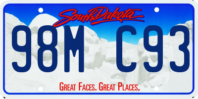 SD license plate 98MC93