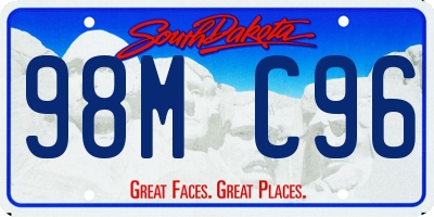 SD license plate 98MC96