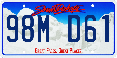 SD license plate 98MD61