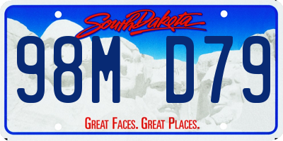 SD license plate 98MD79