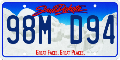 SD license plate 98MD94