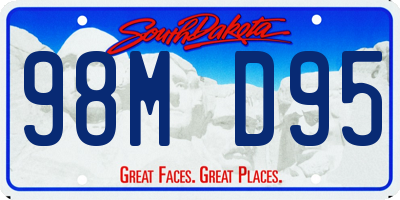 SD license plate 98MD95