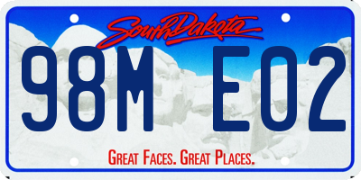 SD license plate 98ME02