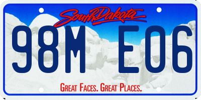 SD license plate 98ME06