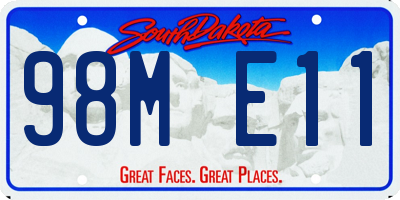 SD license plate 98ME11
