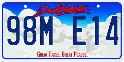 SD license plate 98ME14