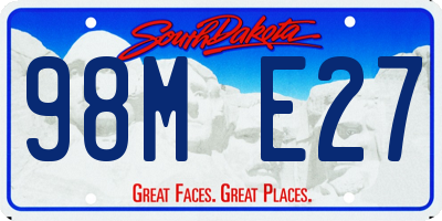 SD license plate 98ME27
