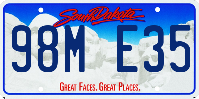 SD license plate 98ME35
