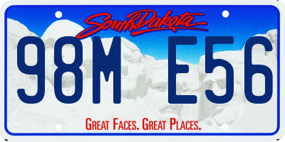 SD license plate 98ME56