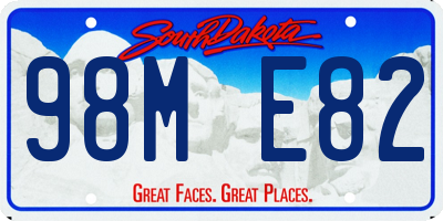 SD license plate 98ME82