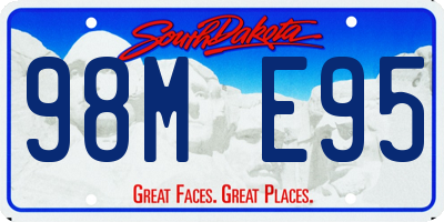 SD license plate 98ME95