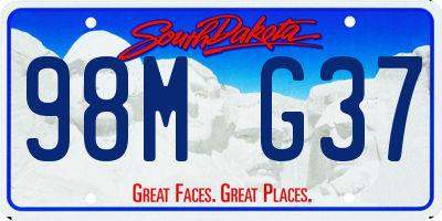 SD license plate 98MG37