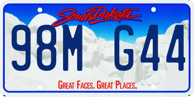 SD license plate 98MG44