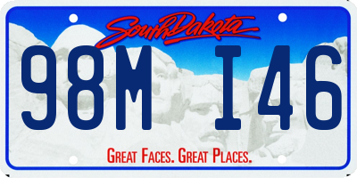 SD license plate 98MI46