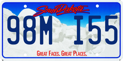 SD license plate 98MI55