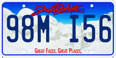 SD license plate 98MI56