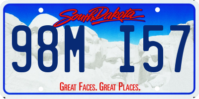 SD license plate 98MI57