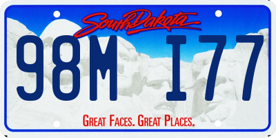 SD license plate 98MI77