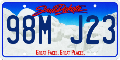 SD license plate 98MJ23