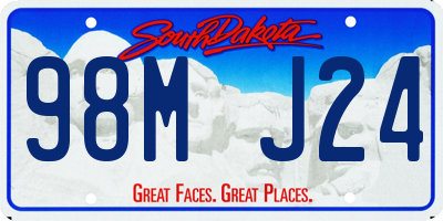 SD license plate 98MJ24